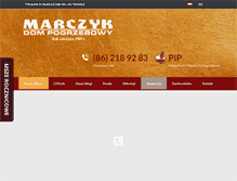Tablet Screenshot of marczyk.pl